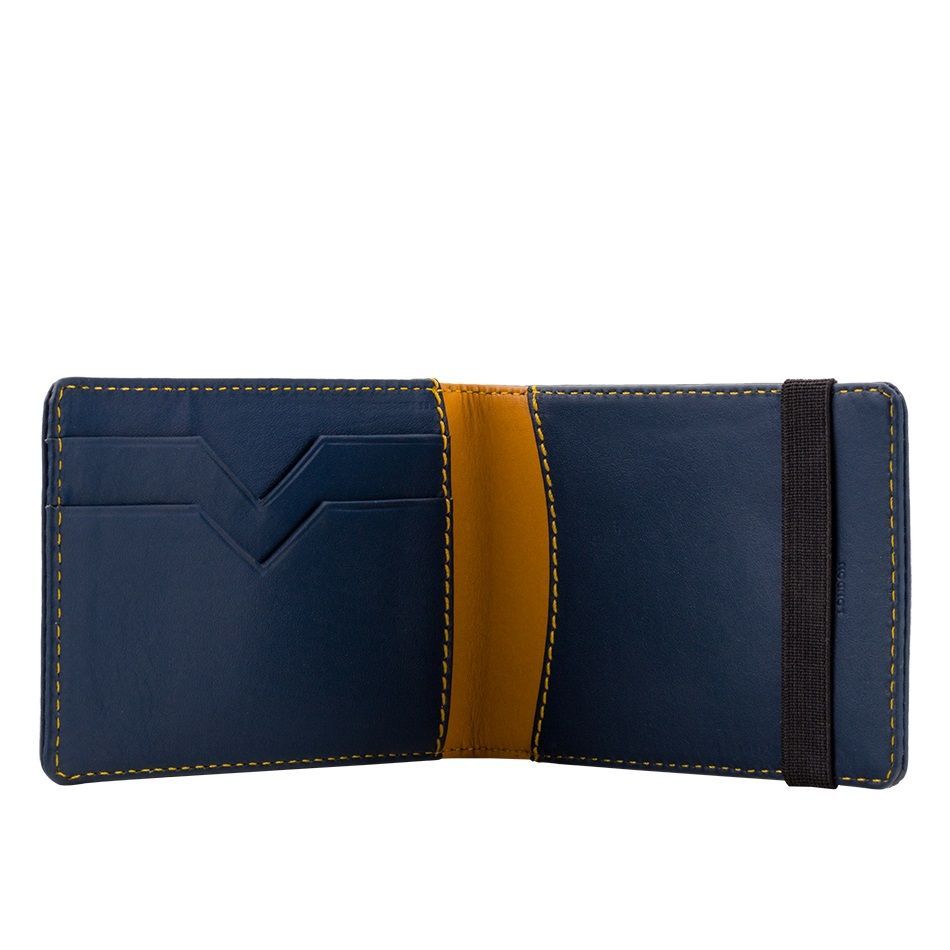 A-SLIM Leather Wallet Kihaku - Blue